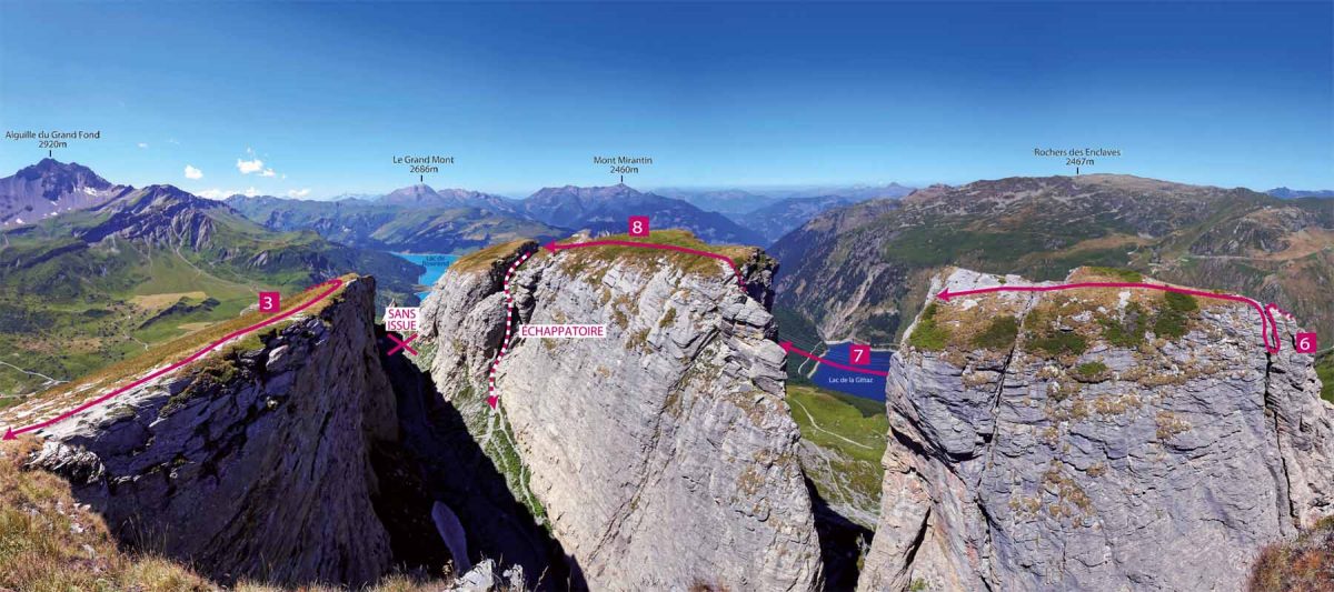 photo du parcours de la via ferrata du Roc du Vent