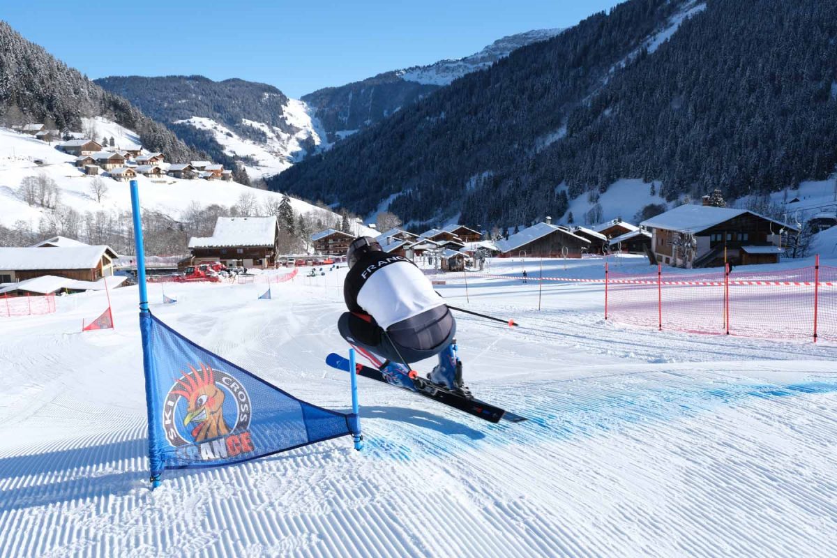 photo de l'équipe de france de skicross au Planay