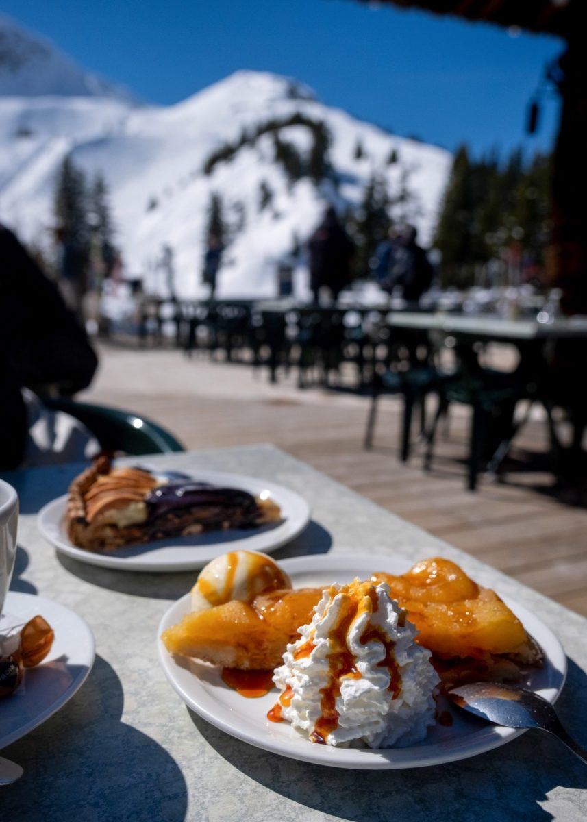 Terrasse des Arolles, avec un dessert gourmand