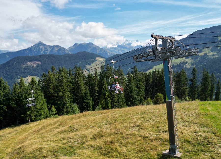 Montées en télésiège en été