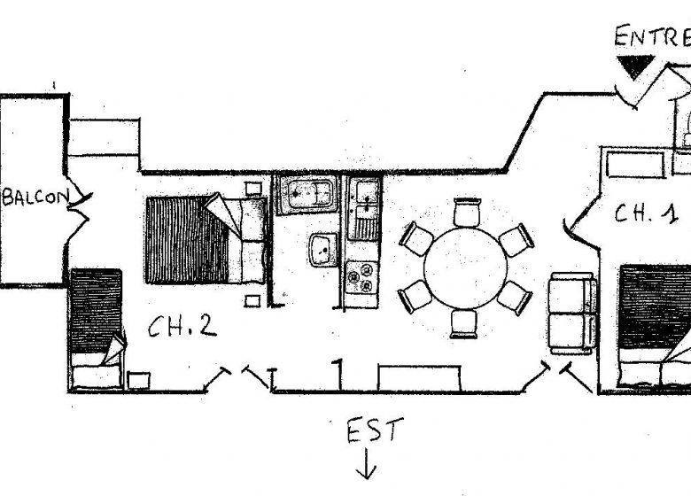 Appartement 3 pièces 6 personnes – GMC03