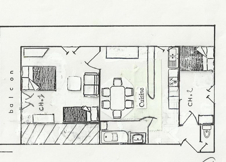3 room apartment 6 people - GMC05