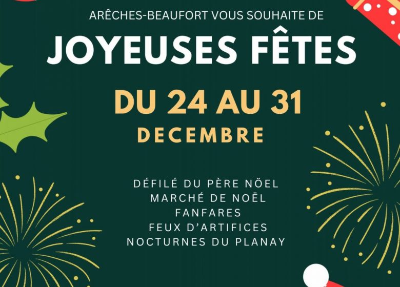 Parade du Père Noël à Arêches