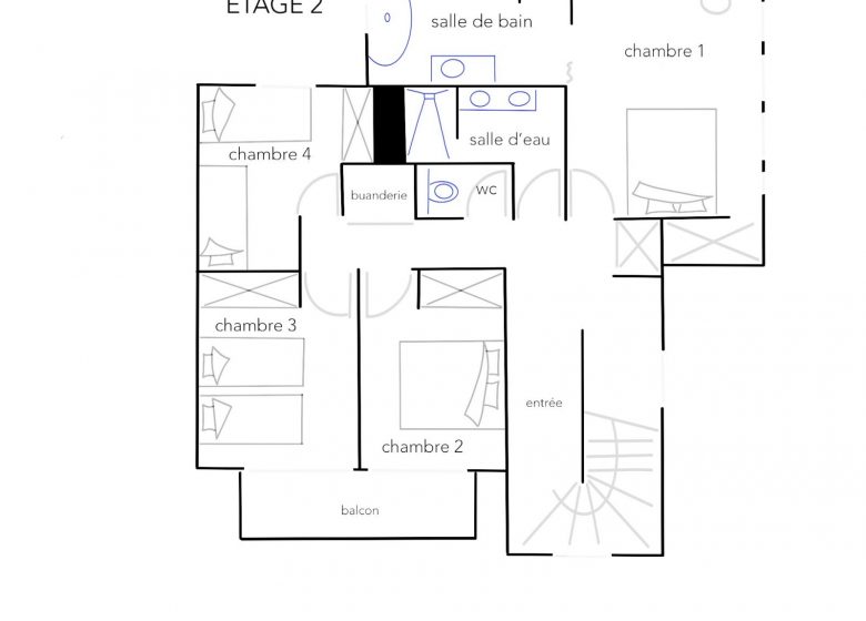 Appartement 5 pièces 8 personnes – Chalet Origine
