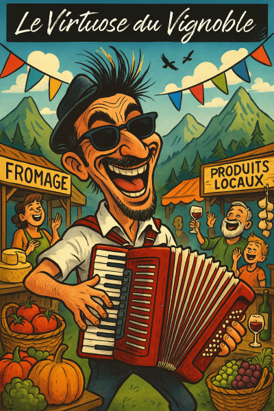 Marché de Beaufort avec Tof à l’accordéon