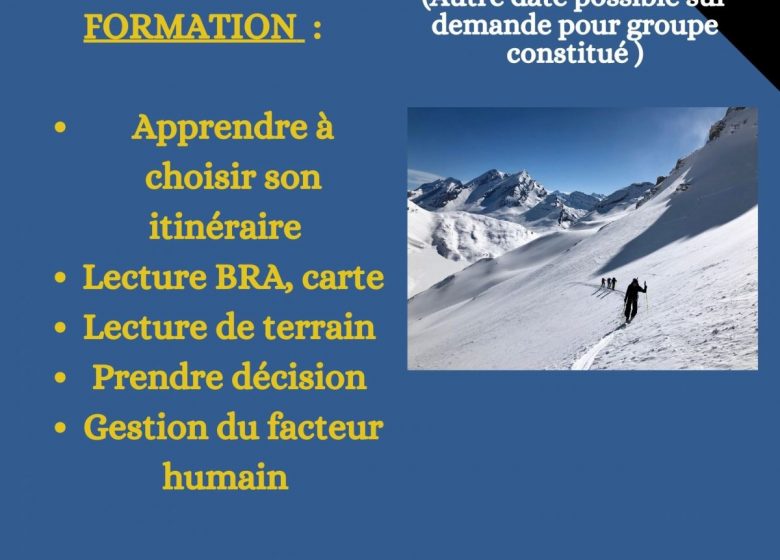 Journée sécurité ski de randonnée