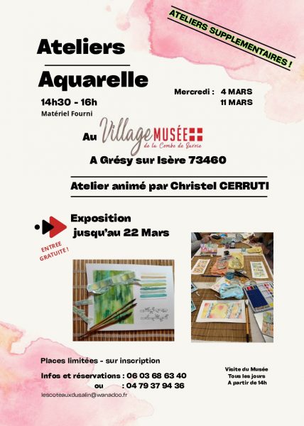 Exposition de peinture au Village Musée de la Combe de Savoie !