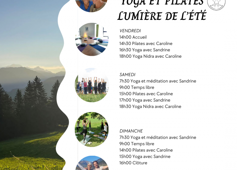 Stage Yoga et Pilates – Lumière de l&rsquo;Eté