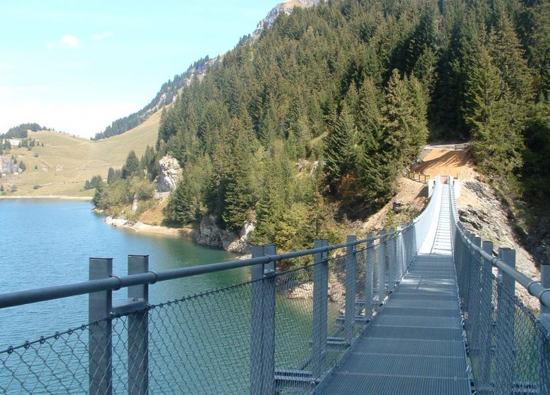L'Empreinte des Grandes Alpes - Saint Guérin route. Construction of the dam
