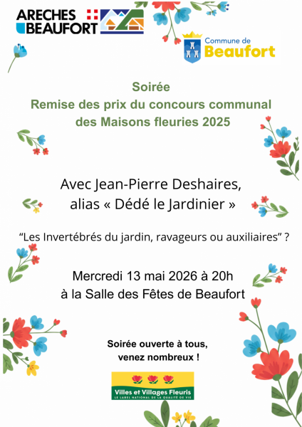 Soirée remise des prix du concours des maisons fleuries