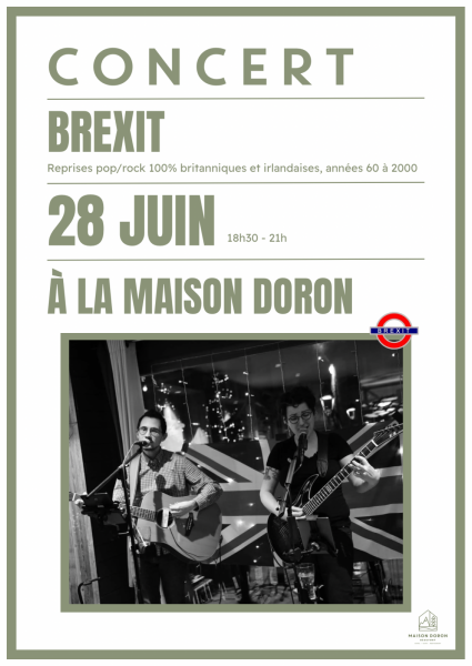 Concert avec Brexit à la Maison Doron