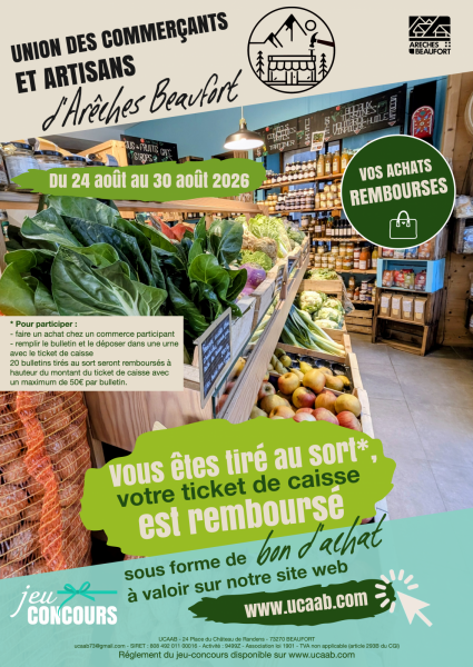 Jeux concours de l&rsquo;Union des Commerçants