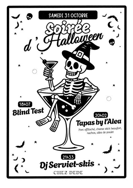 Soirée d&rsquo;Halloween chez Dédé